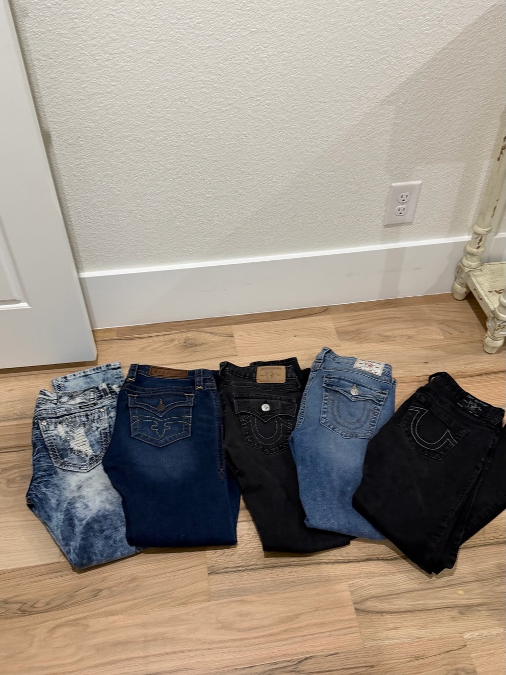 Women’s Mixed Wash Jeans Five-Pack - Multiple Colors